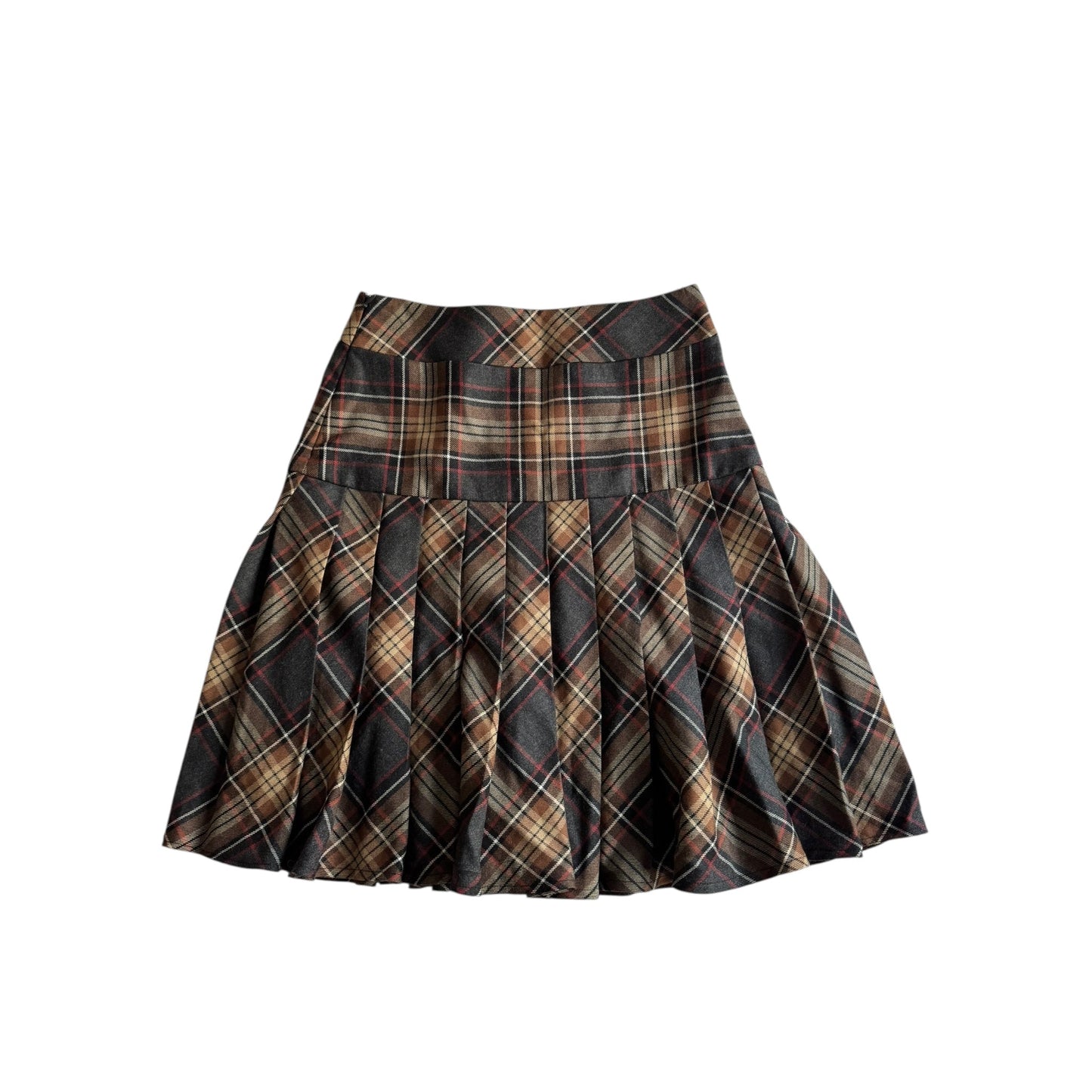 🧵 Fustă Tartan Luisa Spagnoli – Lână 100% | Mărimea IT 42 (S–M) - anbracaminte