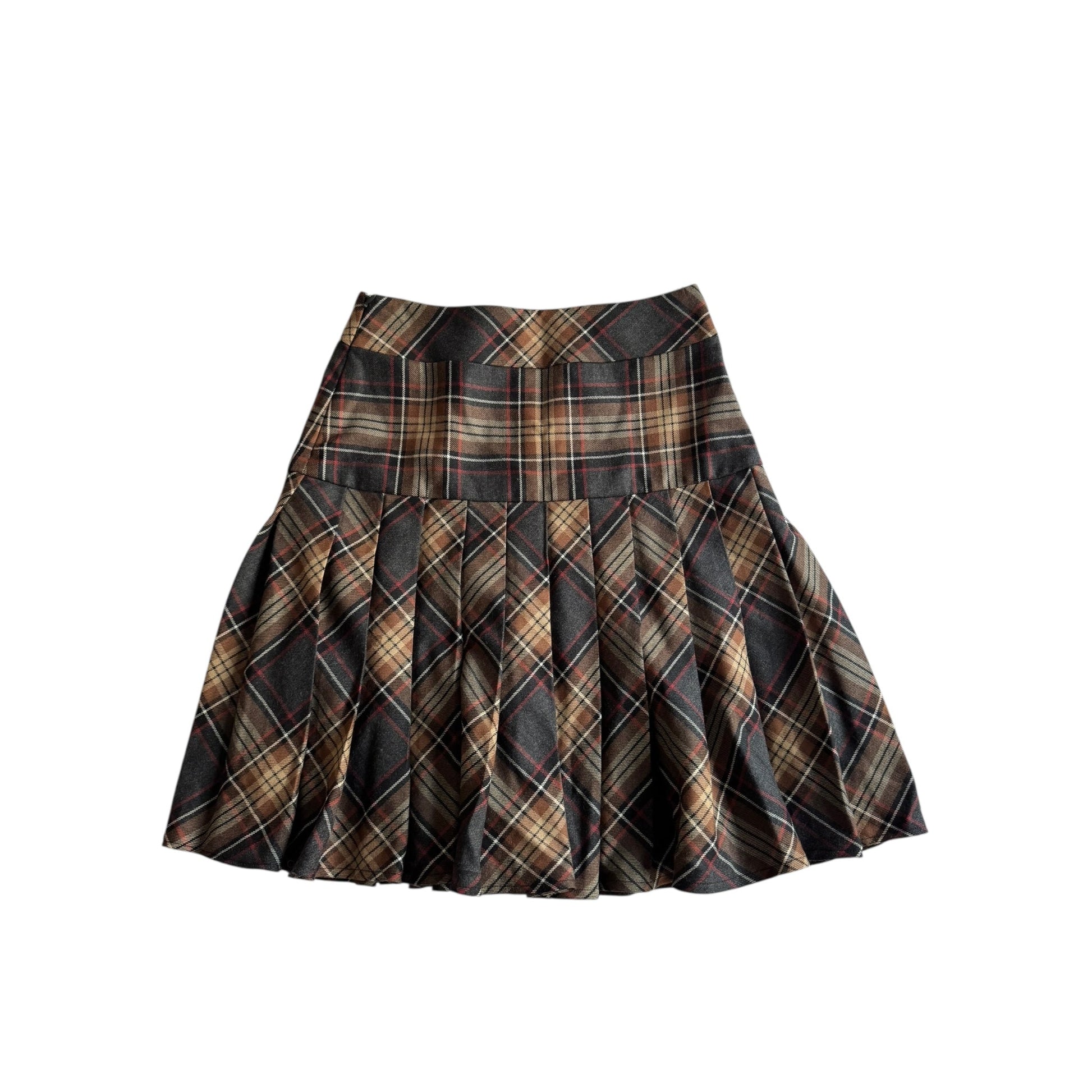 🧵 Fustă Tartan Luisa Spagnoli – Lână 100% | Mărimea IT 42 (S–M) - anbracaminte