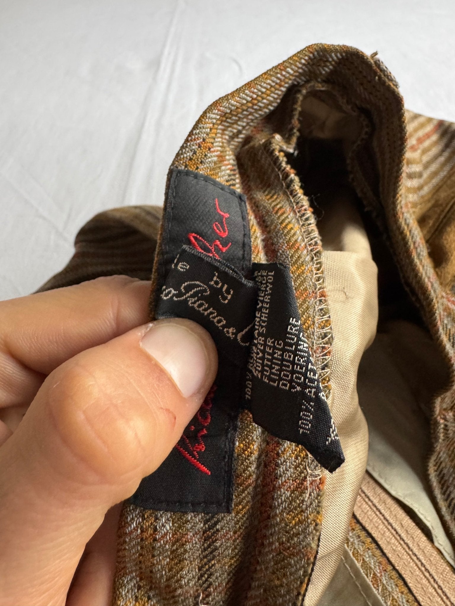 🧵 Fustă Vintage 60’s - 70’s / Carouri / Loro Piana Fabric (Mărime 38 - M) - anbracaminte