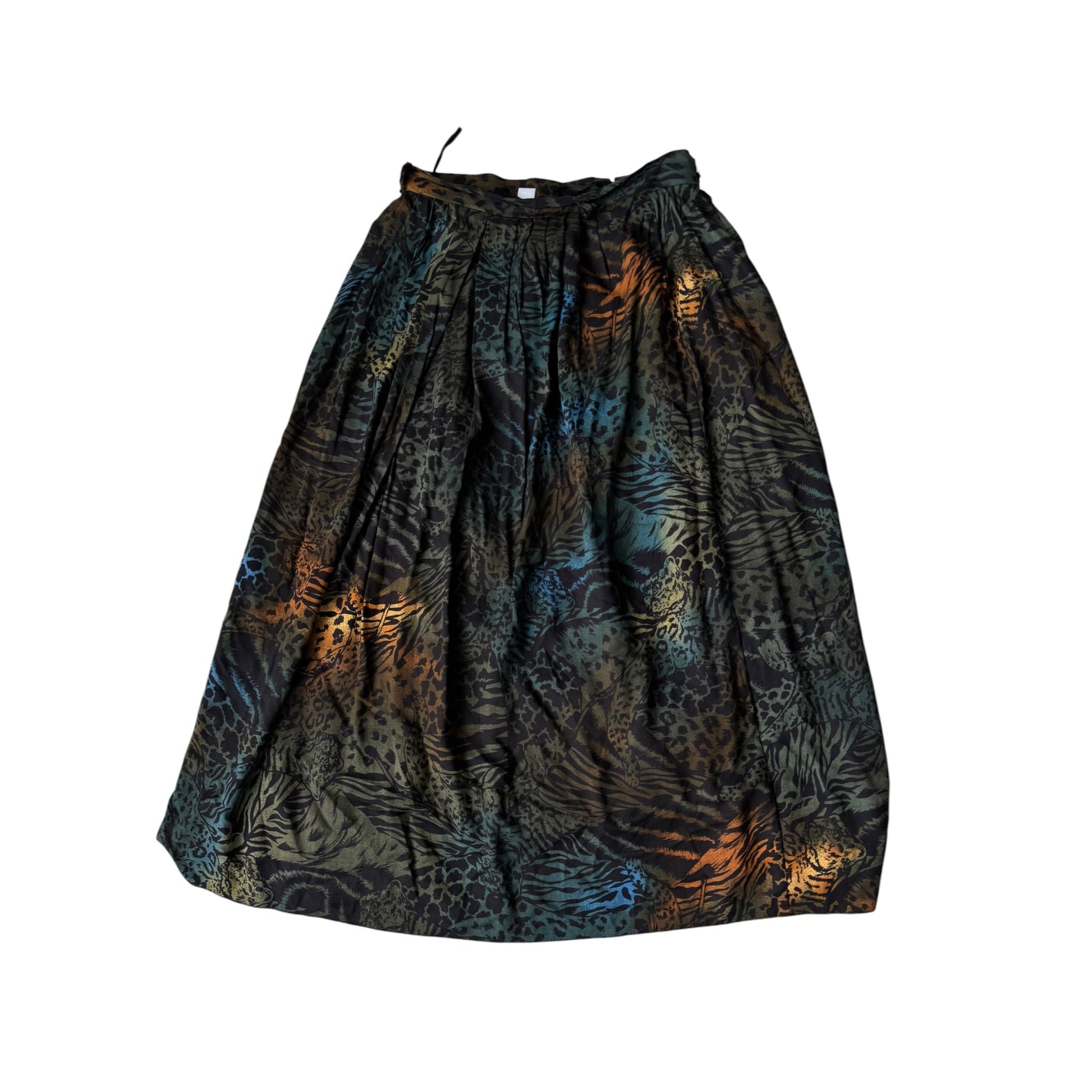 🐆 Fustă Vintage Animal Print – 100% Vâscoză – EU 38 (M) – Made in West Germany - anbracaminte