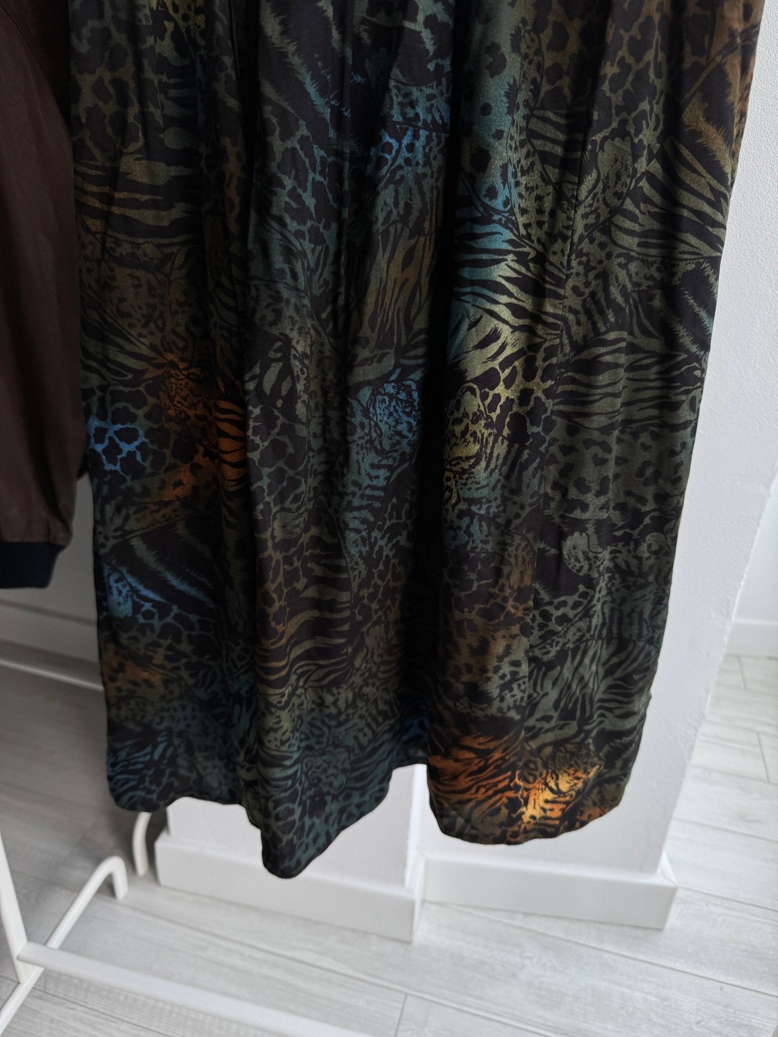 🐆 Fustă Vintage Animal Print – 100% Vâscoză – EU 38 (M) – Made in West Germany - anbracaminte