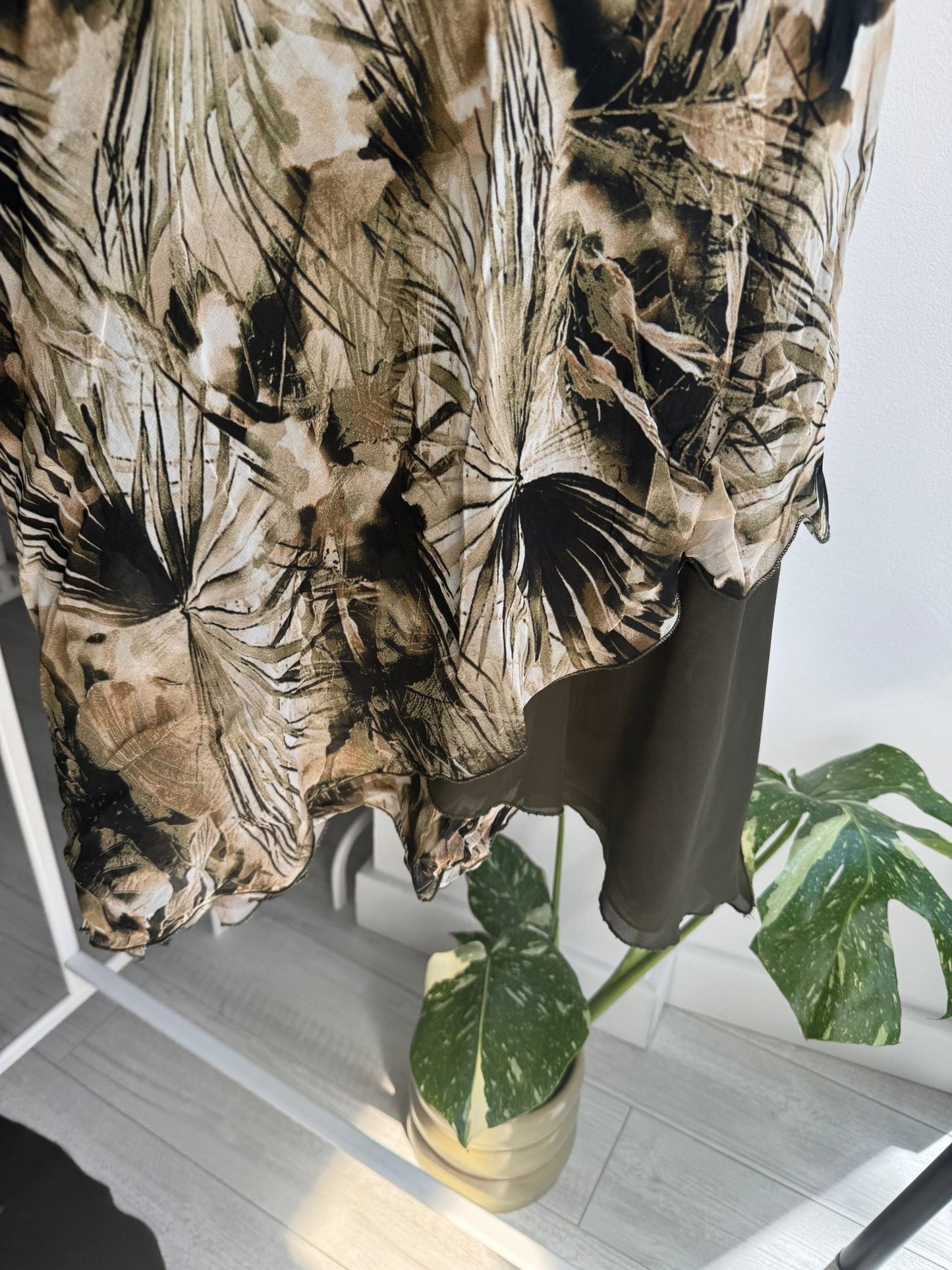 ✨ Fustă Vintage Asimetrică Printed – S/M Damă – Made in Italy - anbracaminte