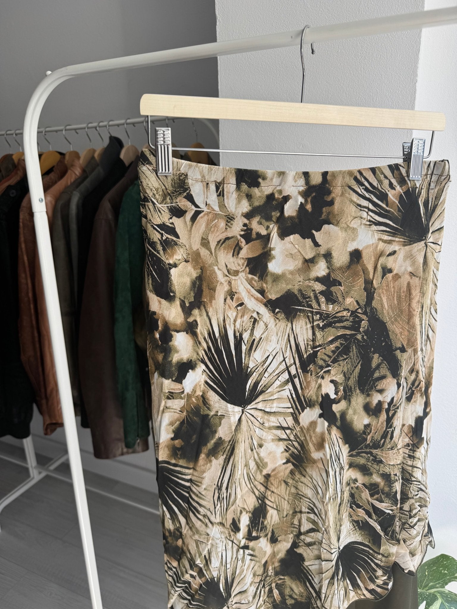 ✨ Fustă Vintage Asimetrică Printed – S/M Damă – Made in Italy - anbracaminte