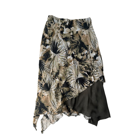 ✨ Fustă Vintage Asimetrică Printed – S/M Damă – Made in Italy - anbracaminte