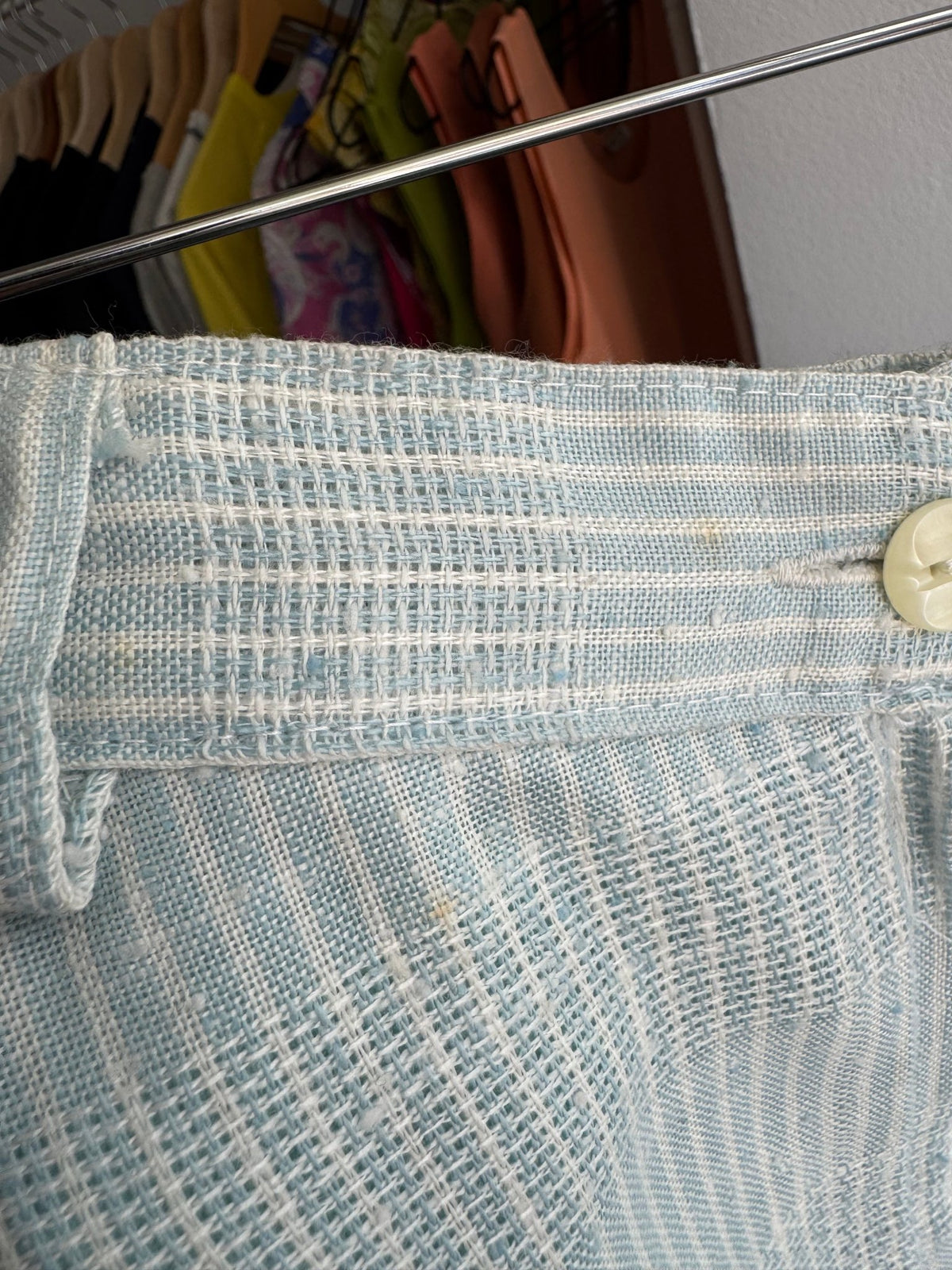 ☀️ Fustă Vintage Baby Blue cu Buzunare – IT 46 Damă (L)u - anbracaminte