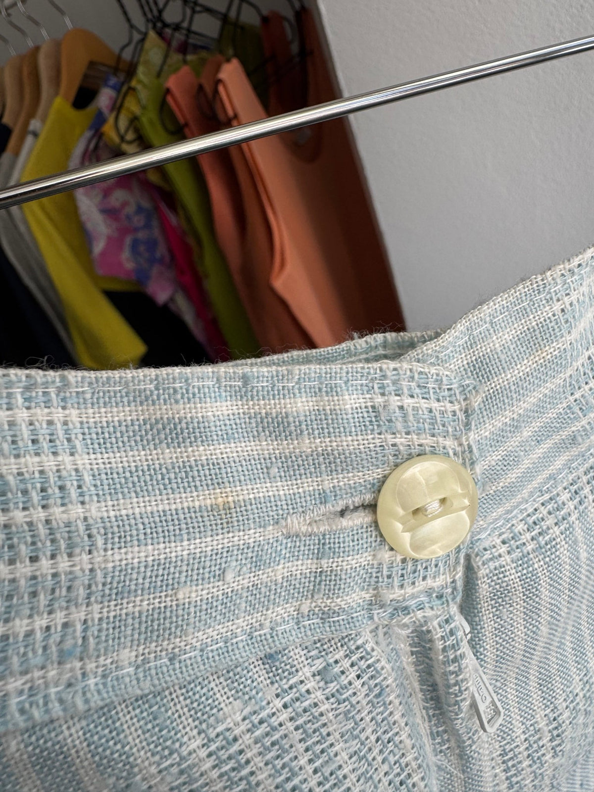 ☀️ Fustă Vintage Baby Blue cu Buzunare – IT 46 Damă (L)u - anbracaminte