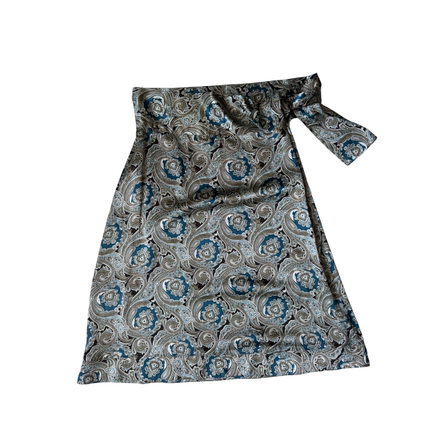 ✨ Fustă Vintage Baroque Print din Mătase – M Damă – Made in France - anbracaminte