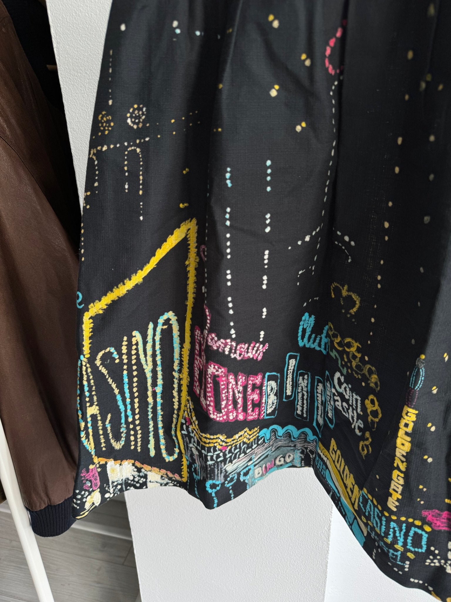 🌃 Fustă Vintage Black City Printed – XS/S Damă - anbracaminte