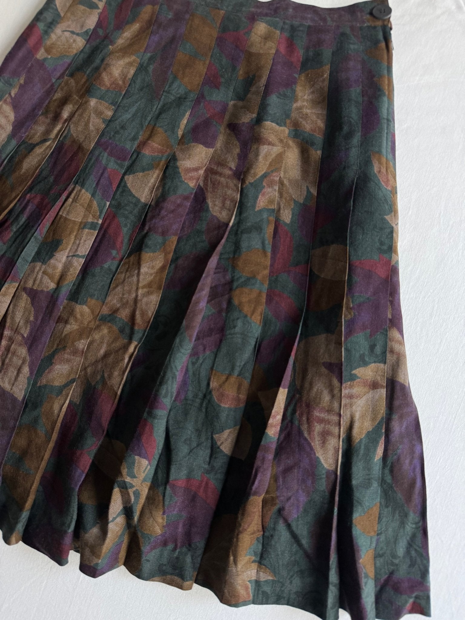 🧵 Fustă Vintage cu Imprimeu Floral (Mărime IT 44 – M/L) - anbracaminte