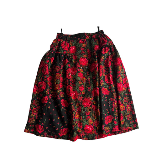 🌸 Fustă vintage cu imprimeu floral – mărimea EU 40 (M/L) - anbracaminte