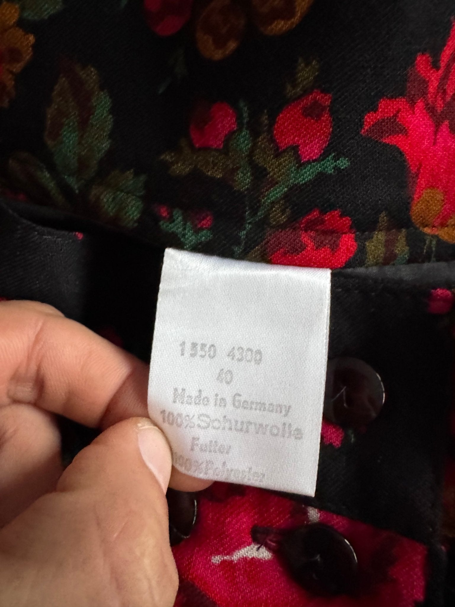 🌸 Fustă vintage cu imprimeu floral – mărimea EU 40 (M/L) - anbracaminte