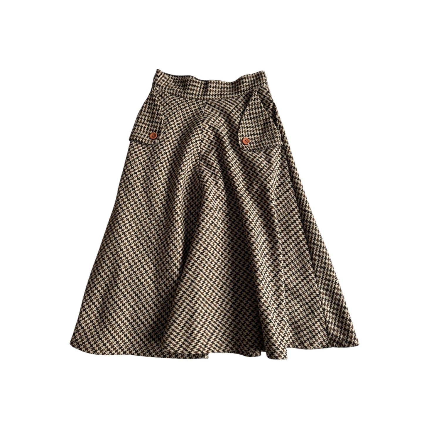 🧵 Fustă Vintage cu Pattern Houndstooth (Mărime IT 44 - L) - anbracaminte