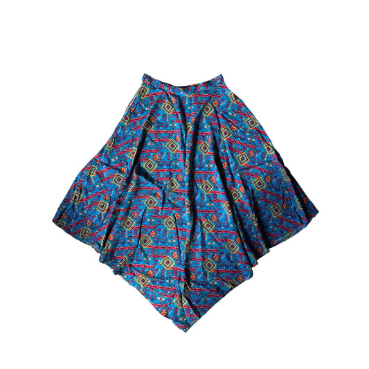 ☀️ Fustă Vintage cu Print – Approx. XS–S Damă - anbracaminte