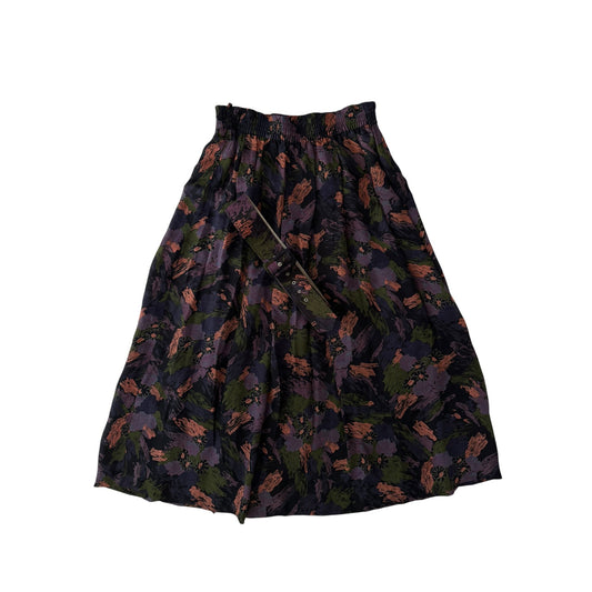 ☀️ Fustă Vintage cu Print + Curea Detașabilă Asortată – EU 40 Damă (M/L) - anbracaminte