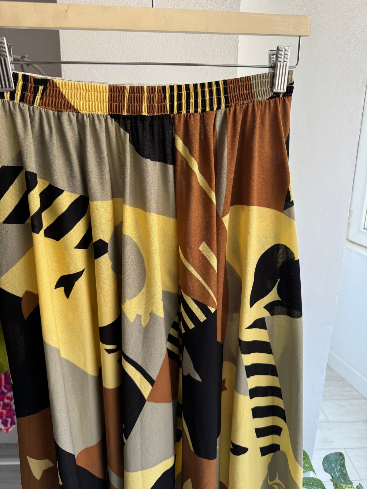 ☀️ Fustă Vintage cu Print – EU 38 Damă (S/M) - anbracaminte
