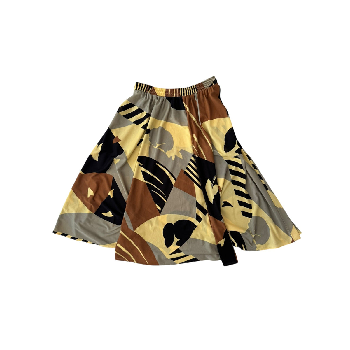 ☀️ Fustă Vintage cu Print – EU 38 Damă (S/M) - anbracaminte