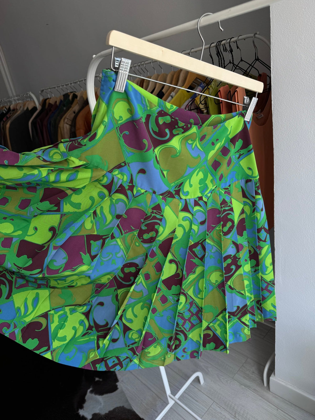 ☀️ Fustă Vintage cu Print – IT 46 Damă (L) - anbracaminte
