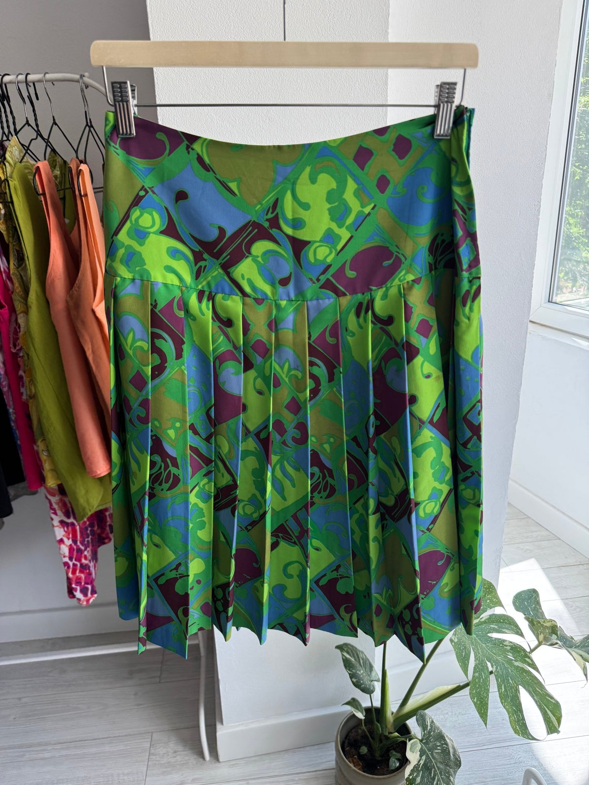 ☀️ Fustă Vintage cu Print – IT 46 Damă (L) - anbracaminte