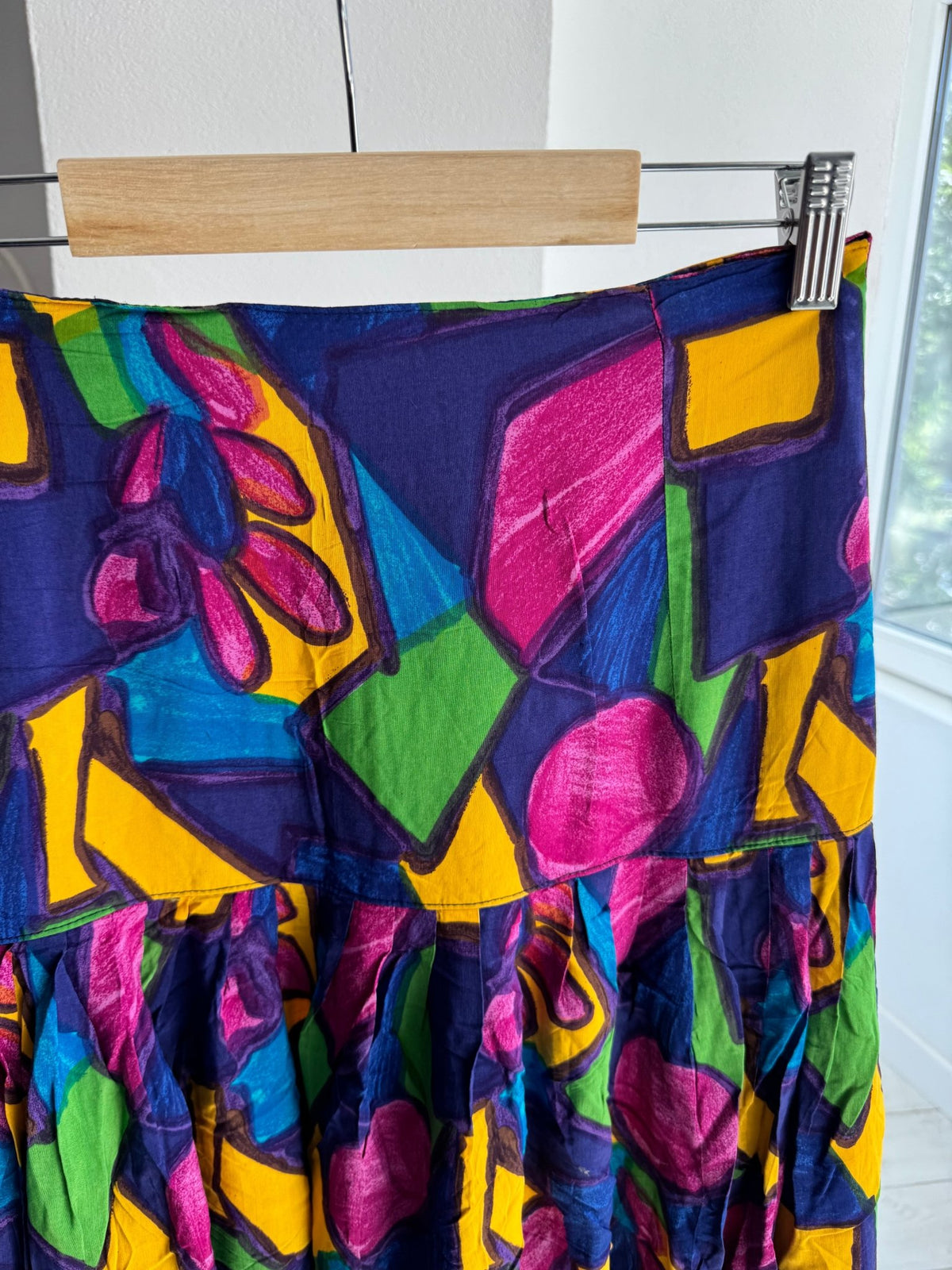 ☀️ Fustă Vintage cu Print – IT 46 Damă (M/L) – Made in Italy - anbracaminte