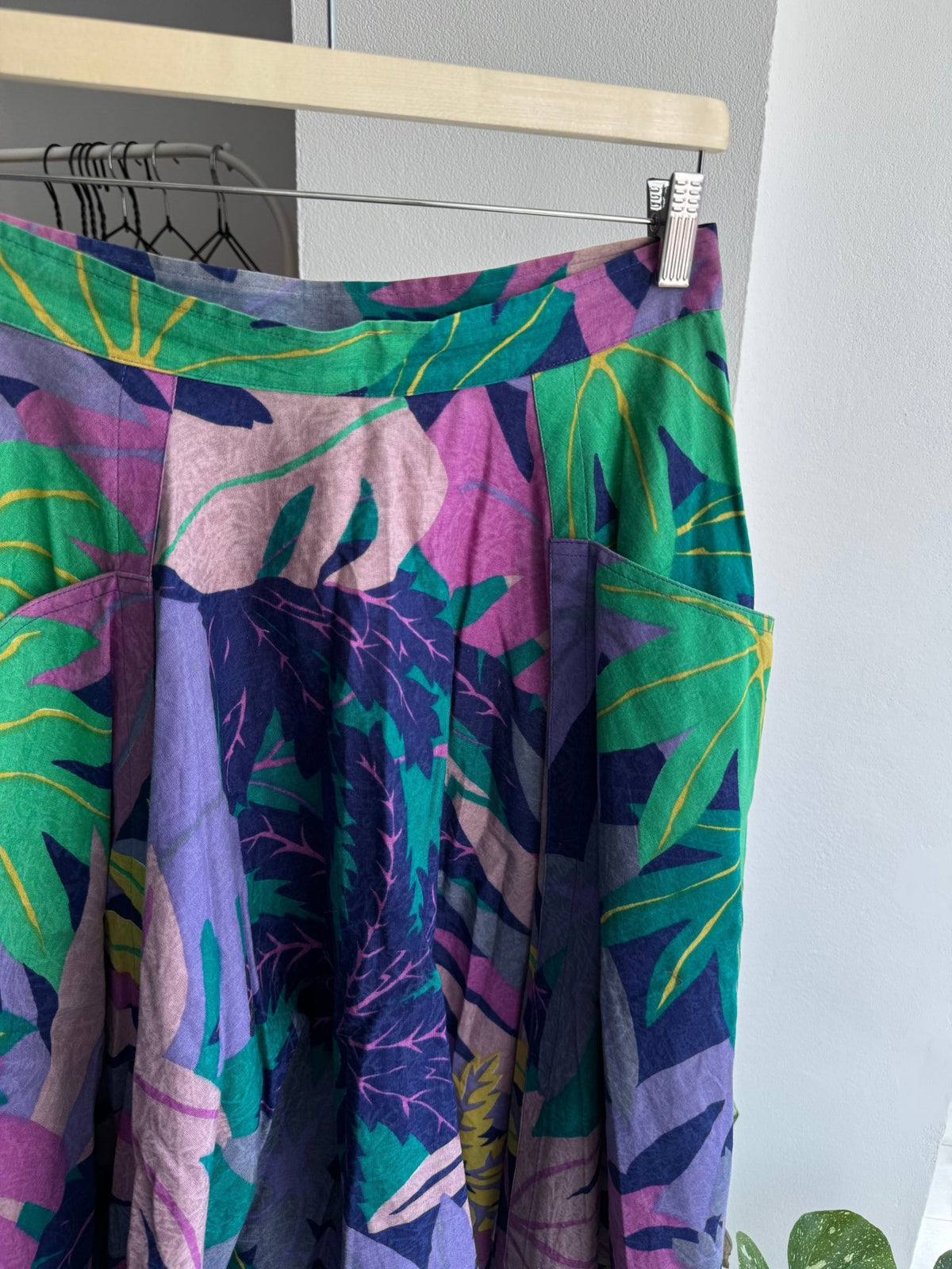 ☀️ Fustă Vintage cu Print și Buzunare – EU 42 Damă (L) - anbracaminte