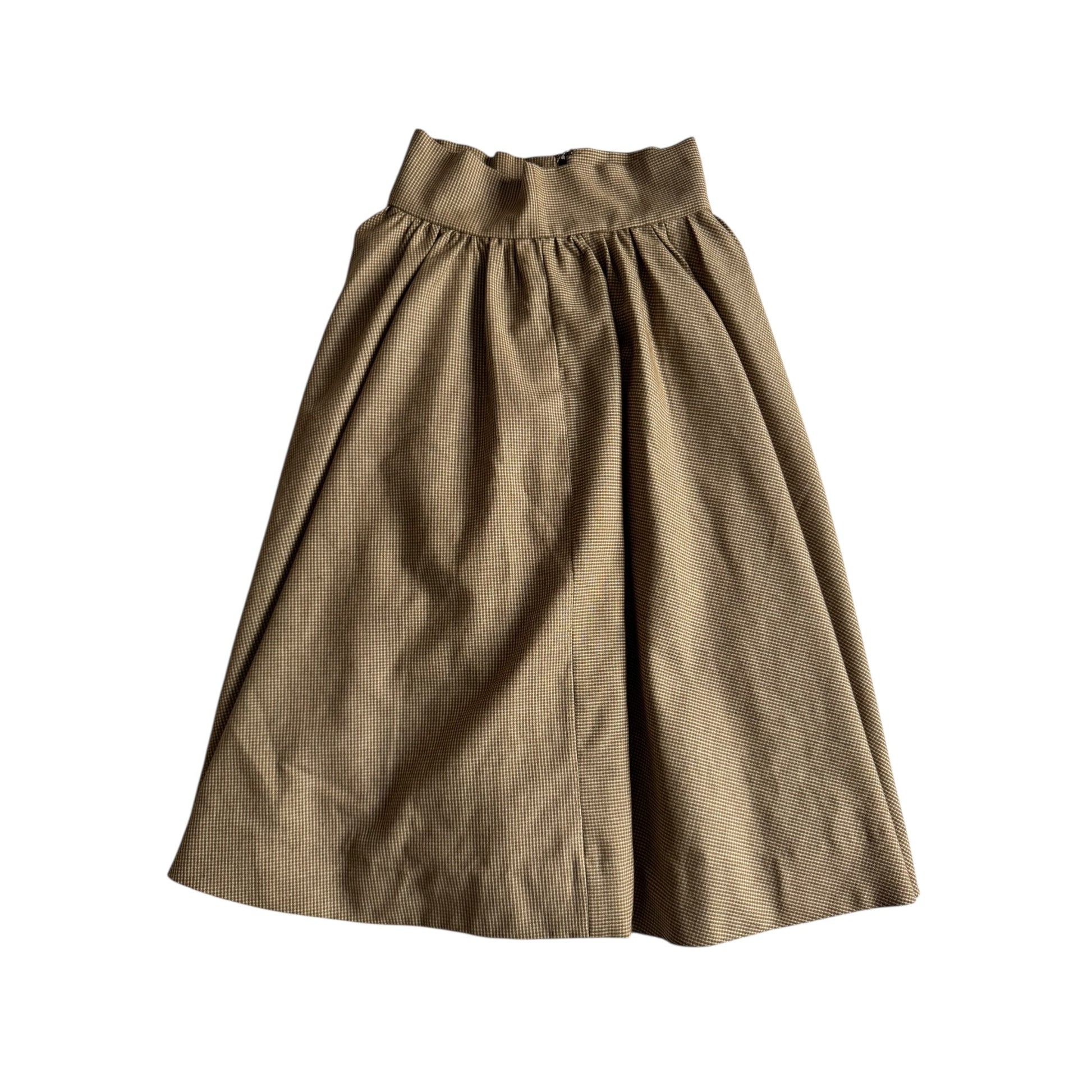 🧵 Fustă Vintage din Lână cu Carouri (Mărime Estimată S - M) - anbracaminte