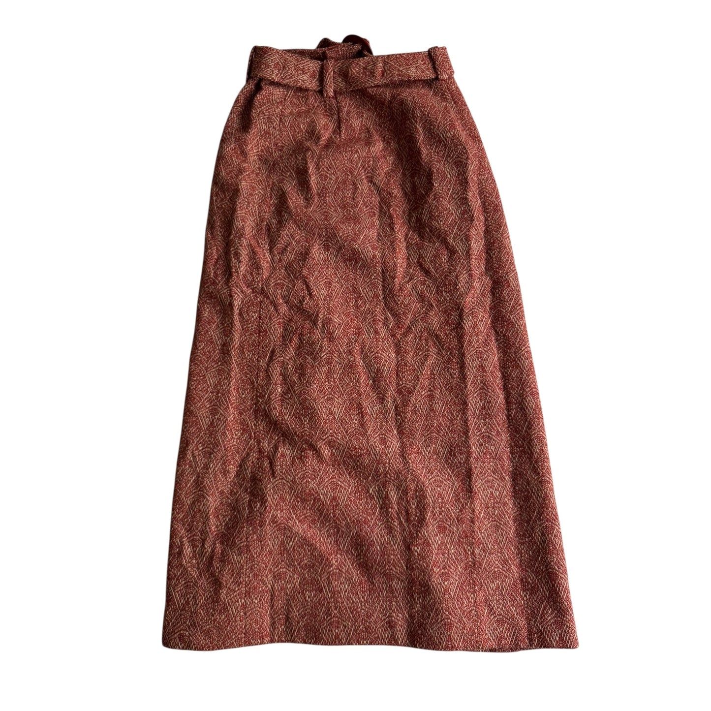 🧵 Fustă Vintage din Lână cu Curea (Mărime IT 46 – L) - anbracaminte