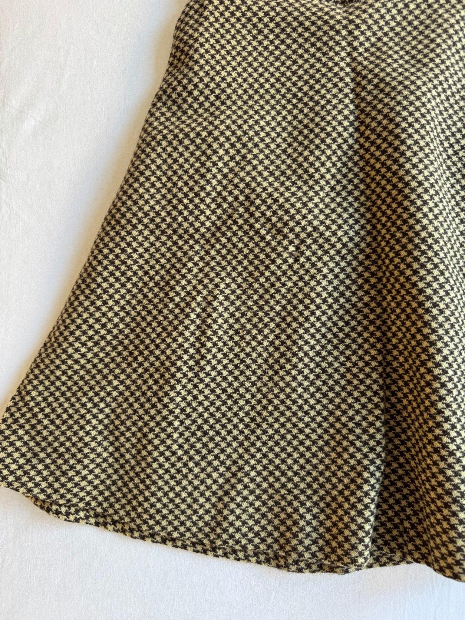 👩 Fustă Vintage din Lână cu Model Houndstooth – aprox. XS - anbracaminte