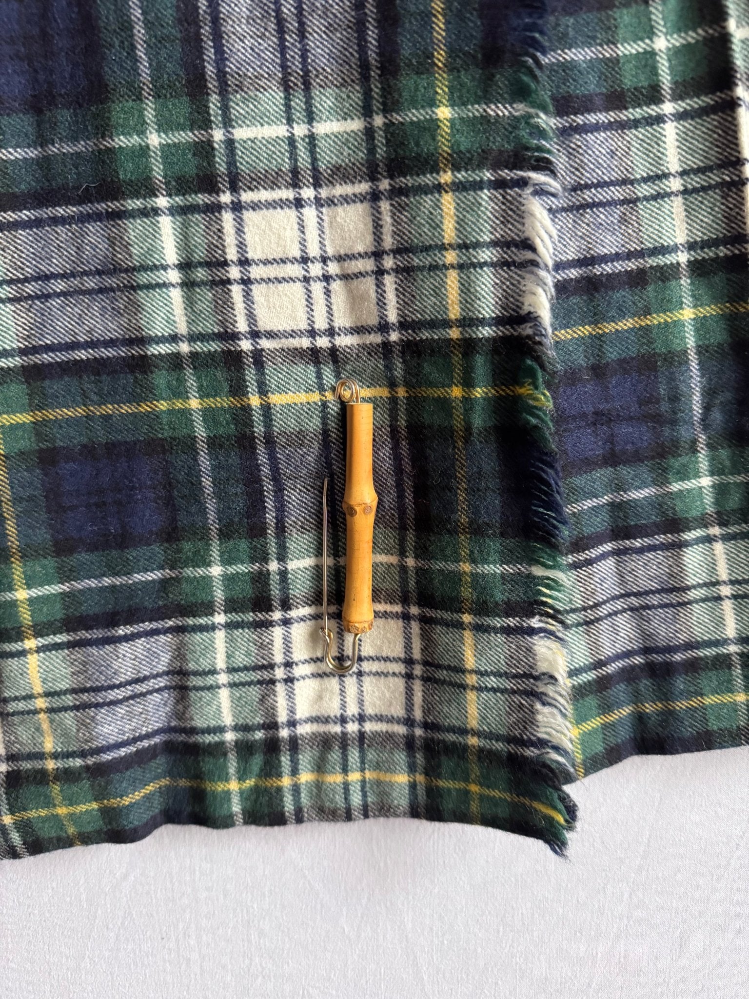🏴󠁧󠁢󠁳󠁣󠁴󠁿 Fustă Vintage din Lână cu Model Tartan – XS (IT 40) - anbracaminte