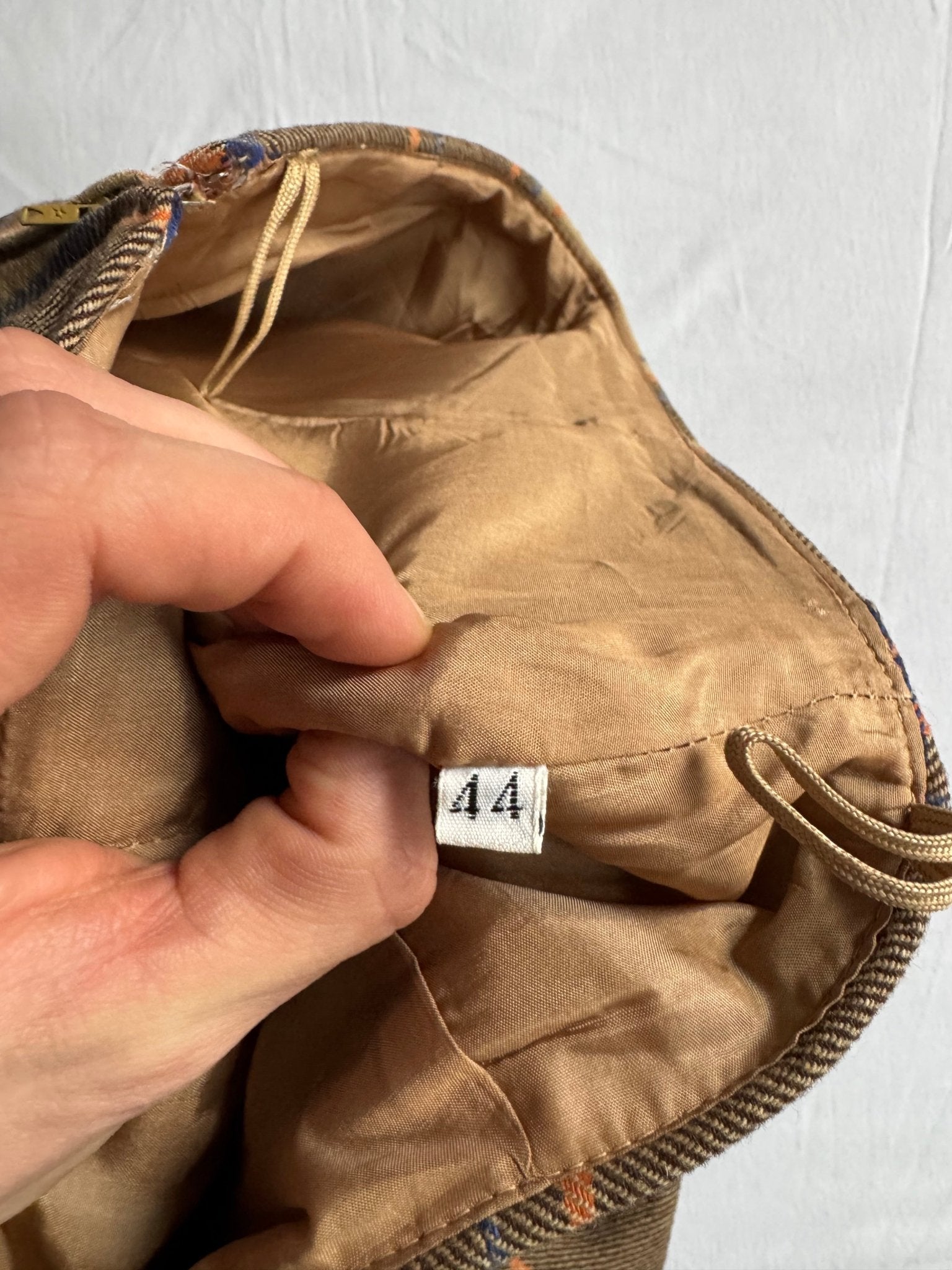 👩 Fustă Vintage din Lână în Carouri – M (IT 44) - anbracaminte