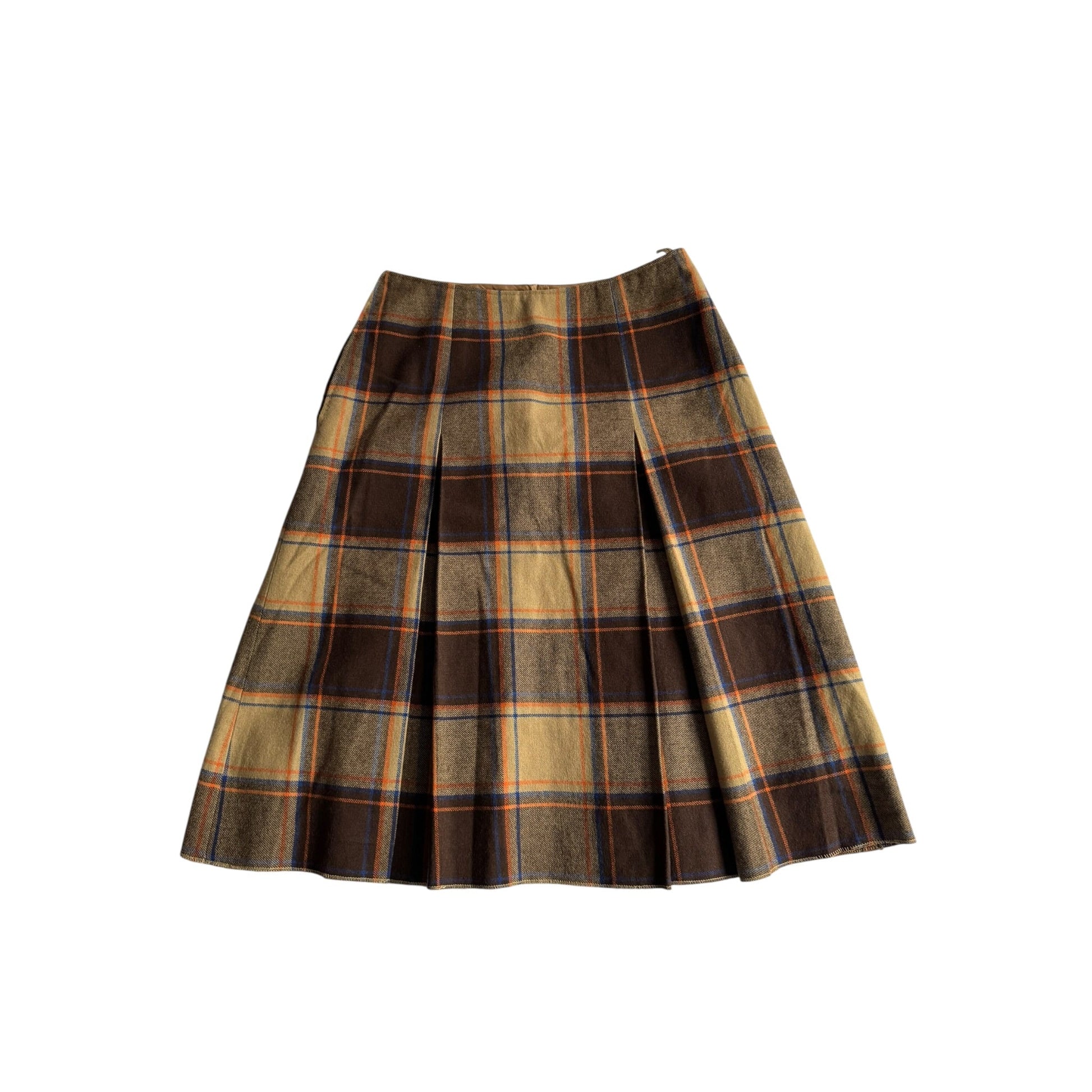 👩 Fustă Vintage din Lână în Carouri – M (IT 44) - anbracaminte