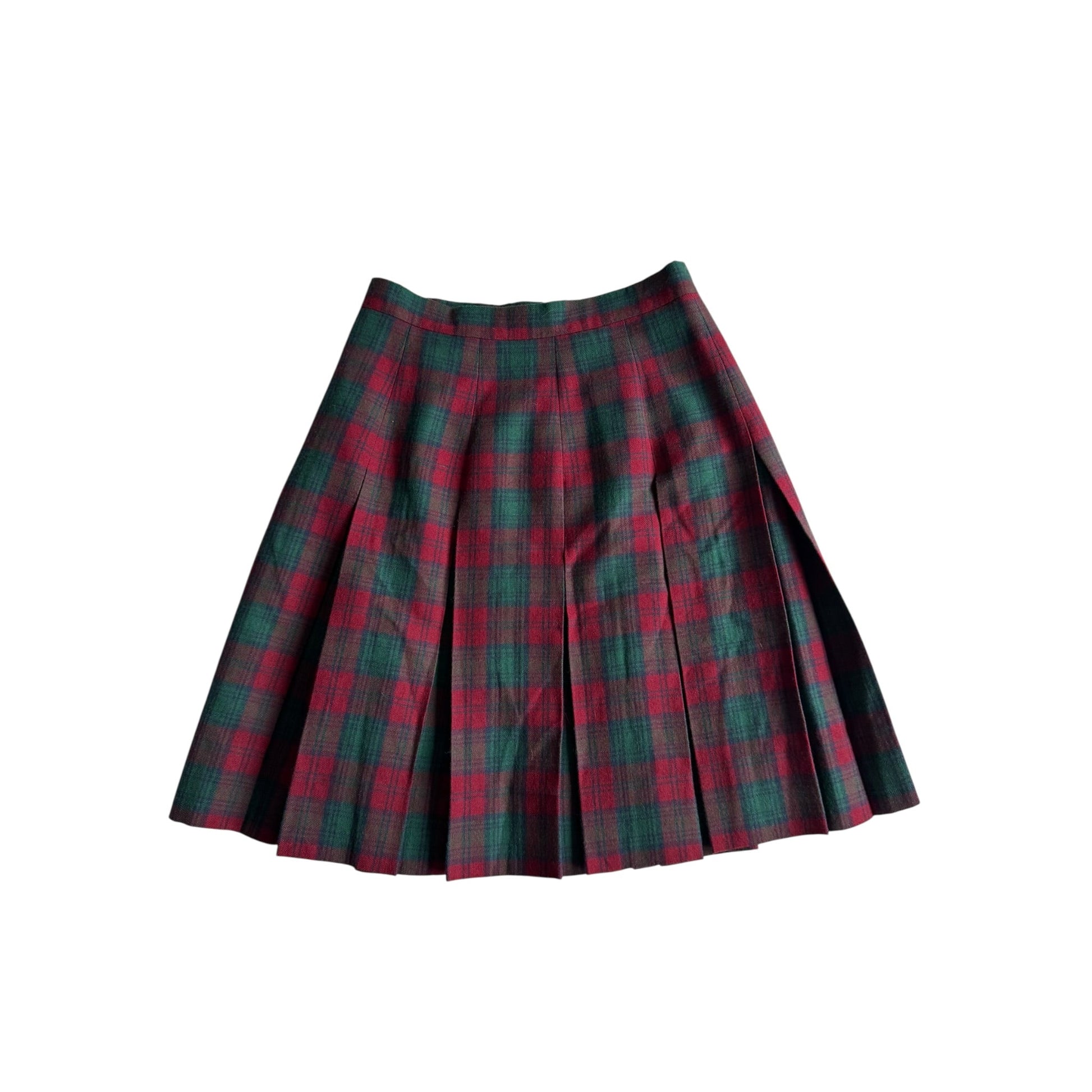 🏴󠁧󠁢󠁳󠁣󠁴󠁿 Fustă Vintage din Lână Scottish Tartan – aprox. XS - anbracaminte