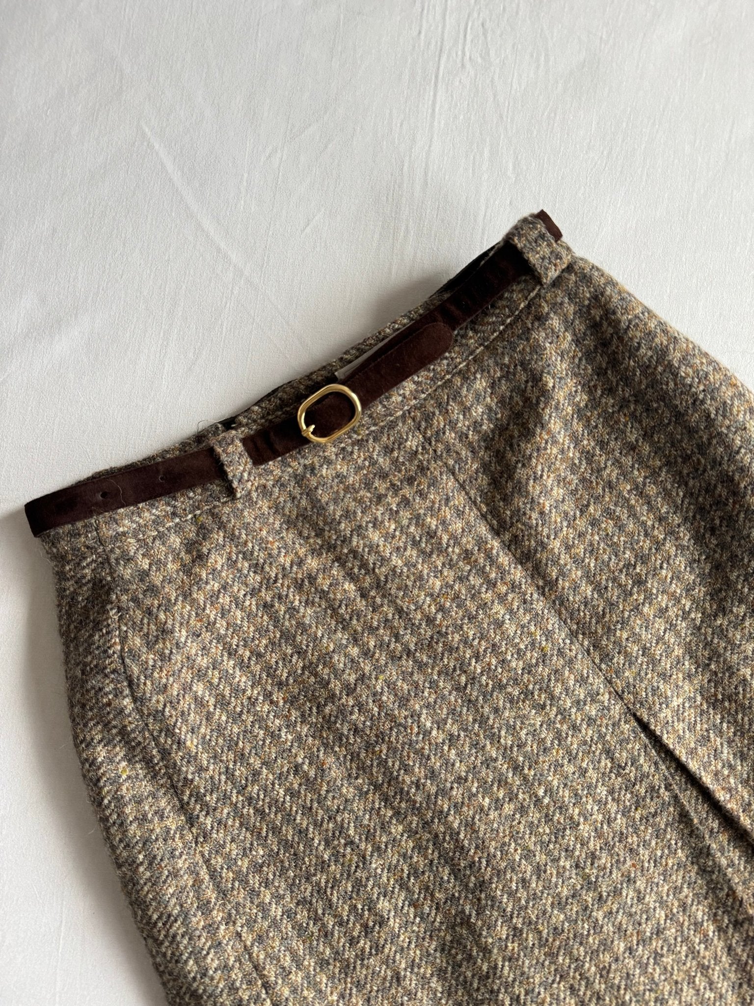 ☕️ Fustă Vintage din Lână – XS (IT 40) - anbracaminte
