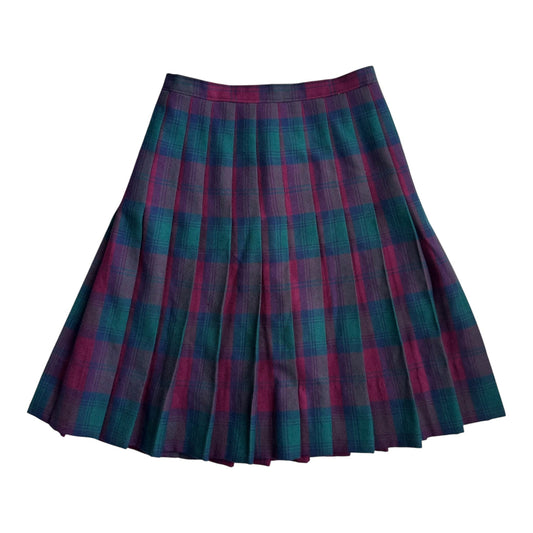 Fustă Vintage Femei | Tartan Print | S Aproximativ - anbracaminte