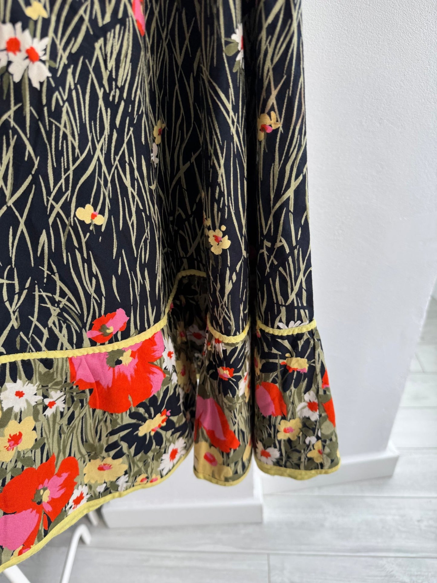 🌸 Fustă Vintage Floral – Bumbac – XS/S Damă - anbracaminte