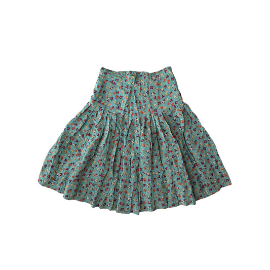 ☀️ Fustă Vintage Floral cu Print – Approx. XS–S Damă - anbracaminte