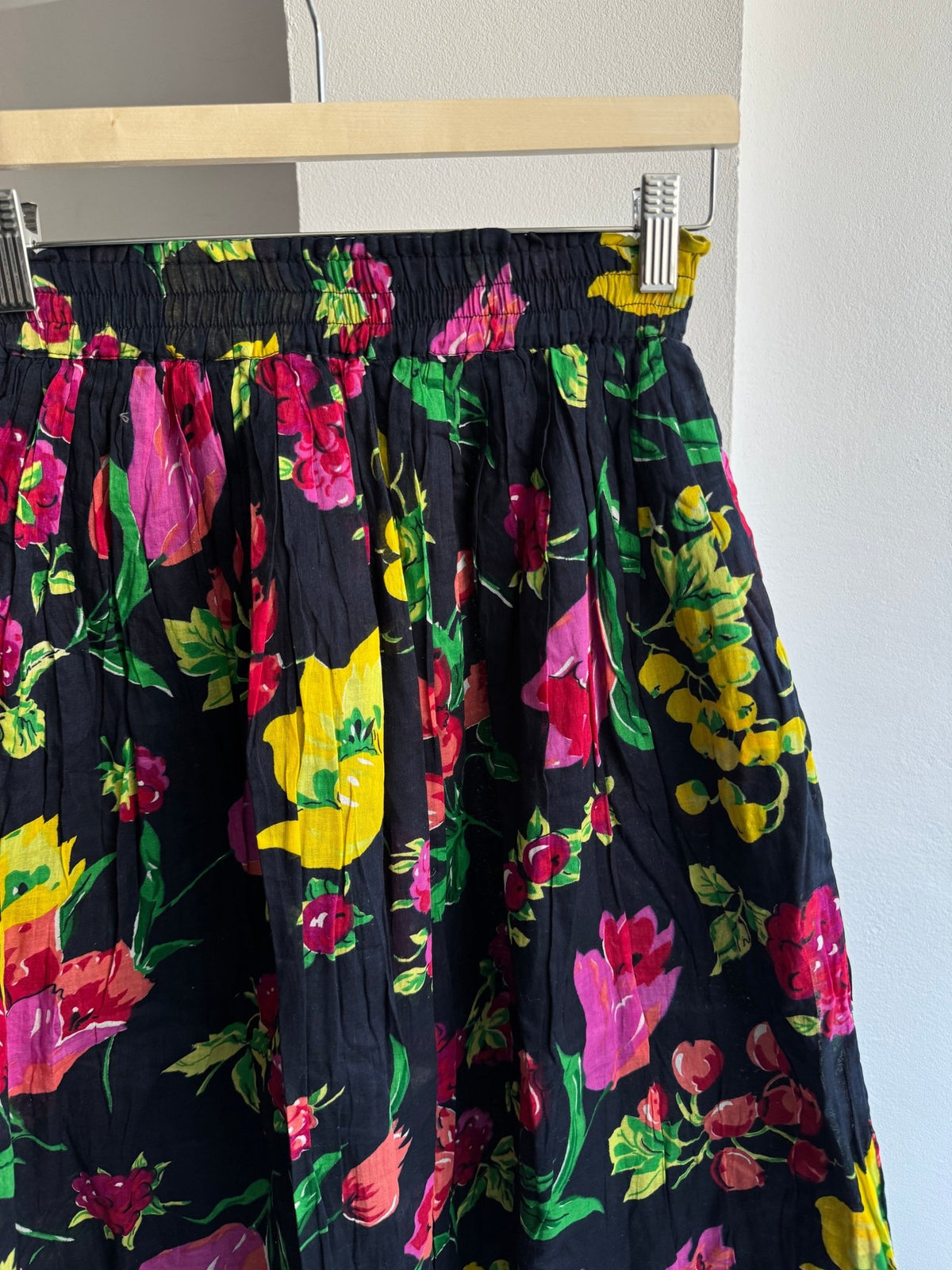 🌷 Fustă Vintage Floral cu Print – EU 40 Damă (M/L) - anbracaminte