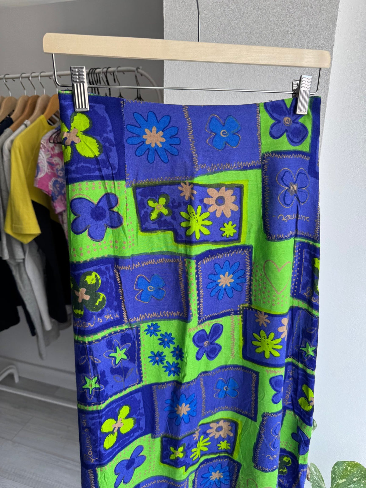 ☀️ Fustă Vintage Floral cu Print – S Damă - anbracaminte