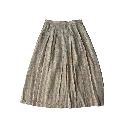 🌼 Fustă Vintage Floral din Mătase – EU 38 (S/M Damă) – Made in West Germany - anbracaminte