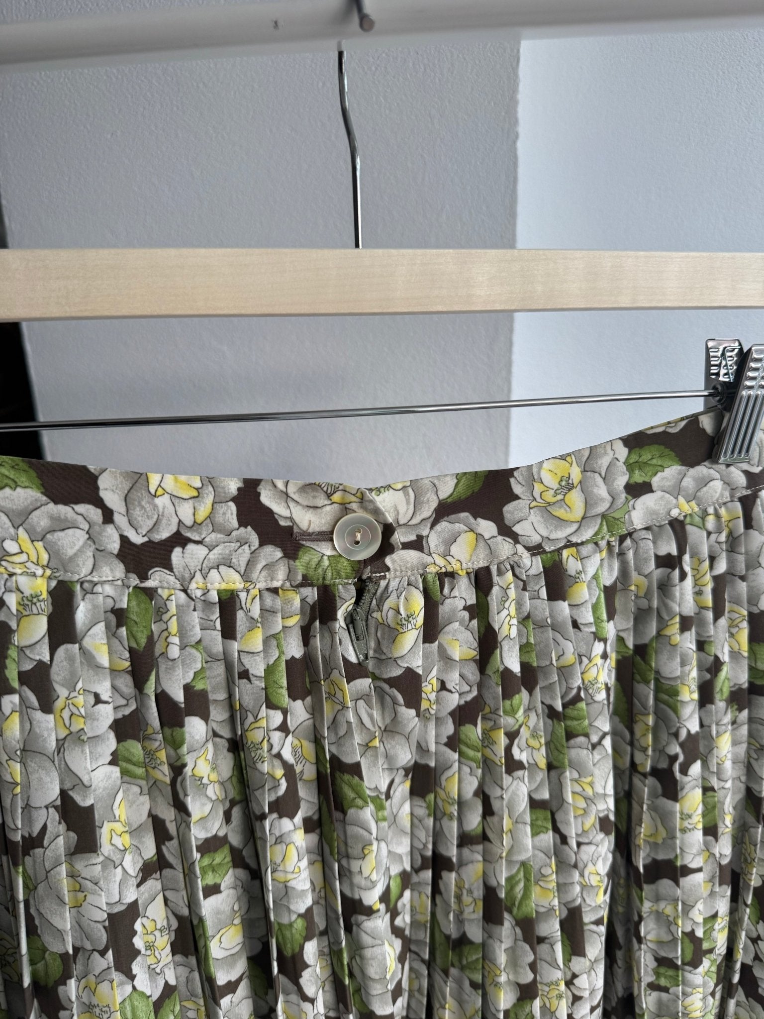 ✨ Fustă Vintage Floral Plisată – S/M Damă - anbracaminte