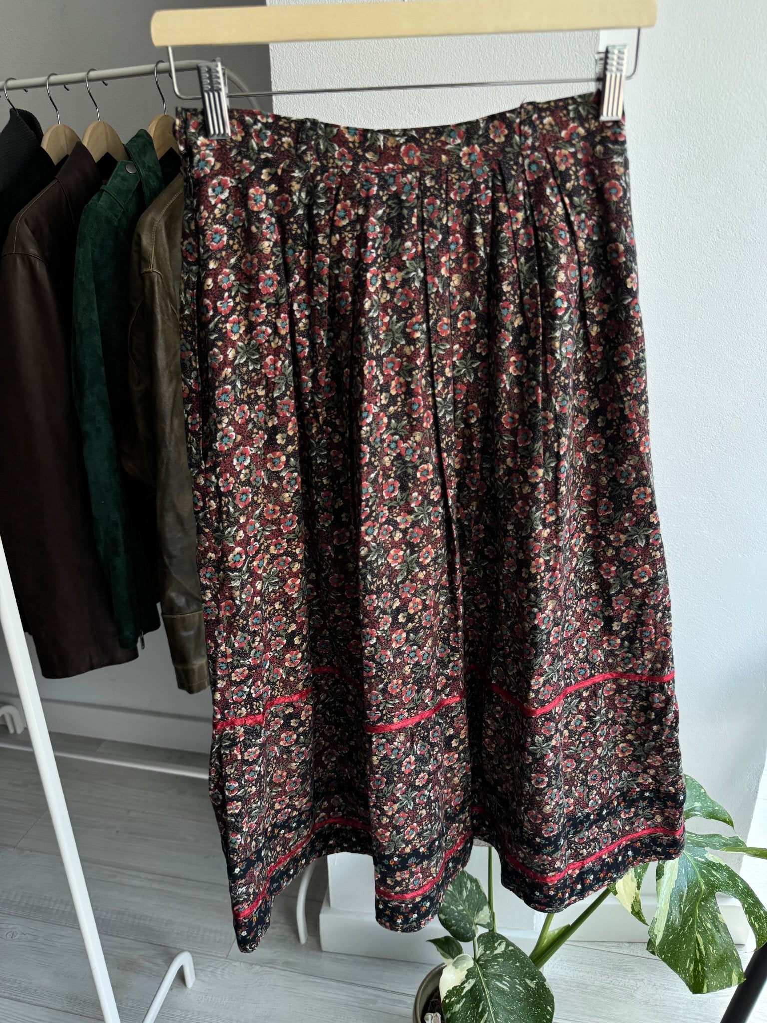 🌸 Fustă Vintage Floral Printed – EU 38 (S/M Damă) - anbracaminte