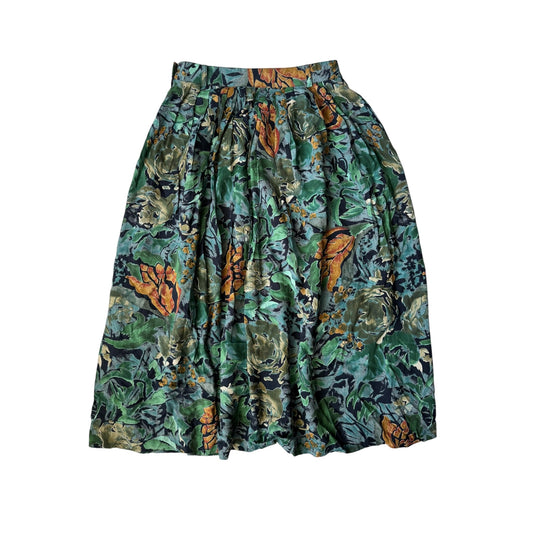 🌸 Fustă Vintage Floral Printed – EU 40 (M/L Damă) - anbracaminte