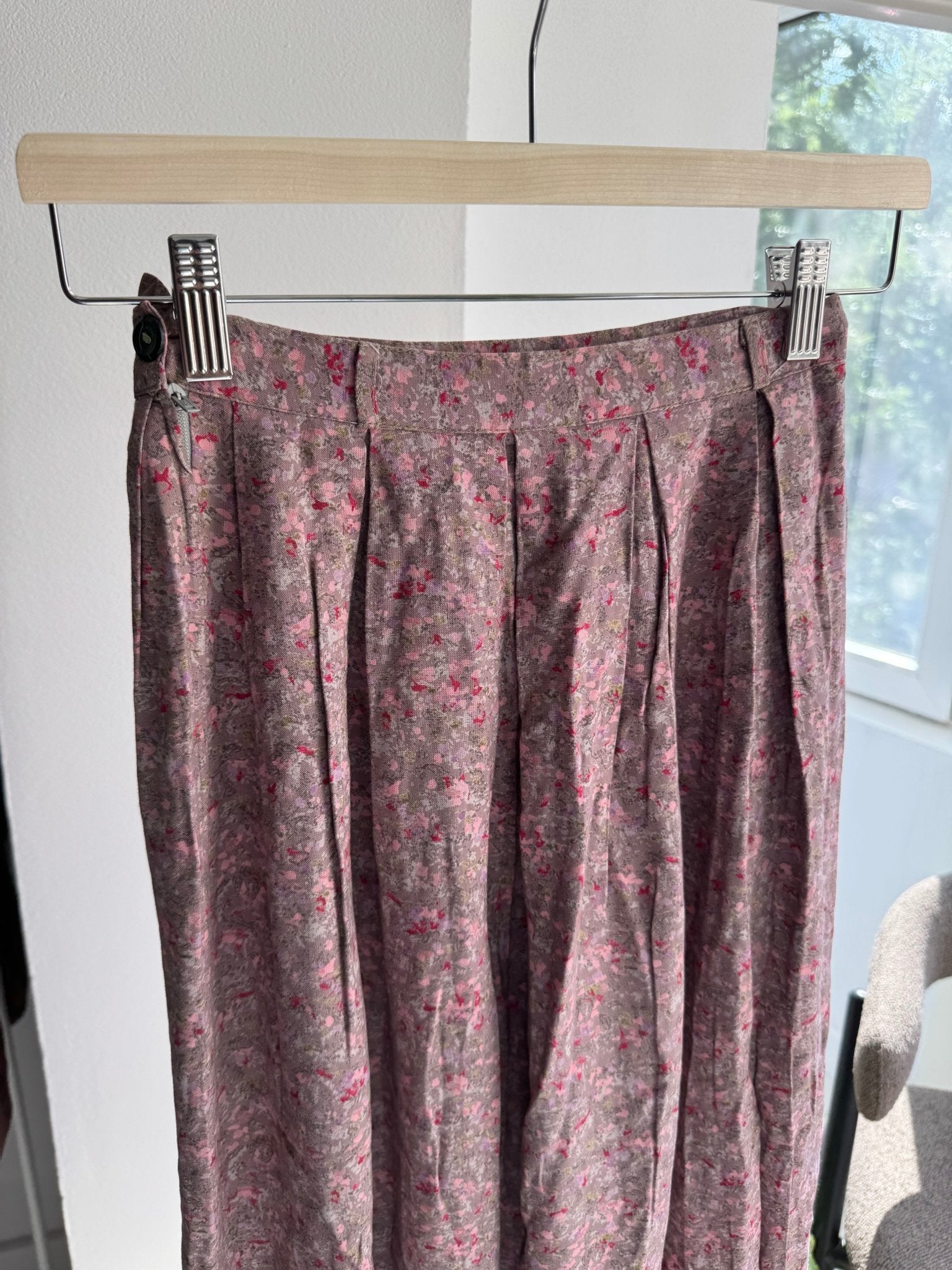 🌸 Fustă Vintage Floral Printed – IT 40 (XS Damă) – Made in Italy - anbracaminte