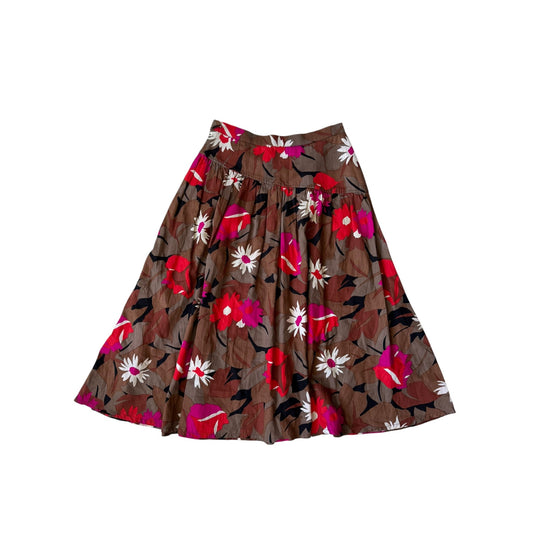 🌸 Fustă Vintage Floral Printed – IT 42 (S Damă) – Made in Italy - anbracaminte