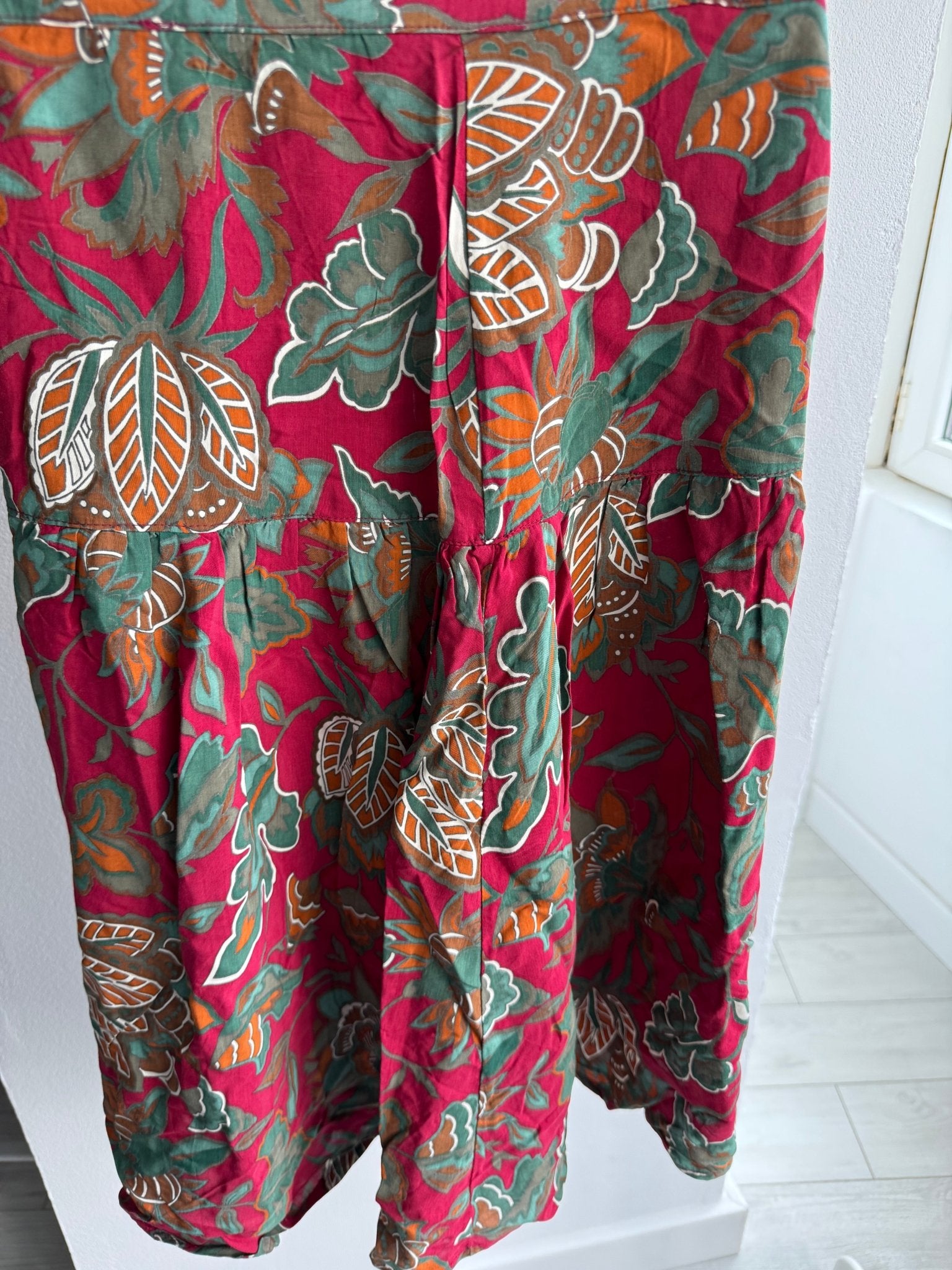 🌸 Fustă Vintage Floral Printed – IT 44 – Made in Italy - anbracaminte
