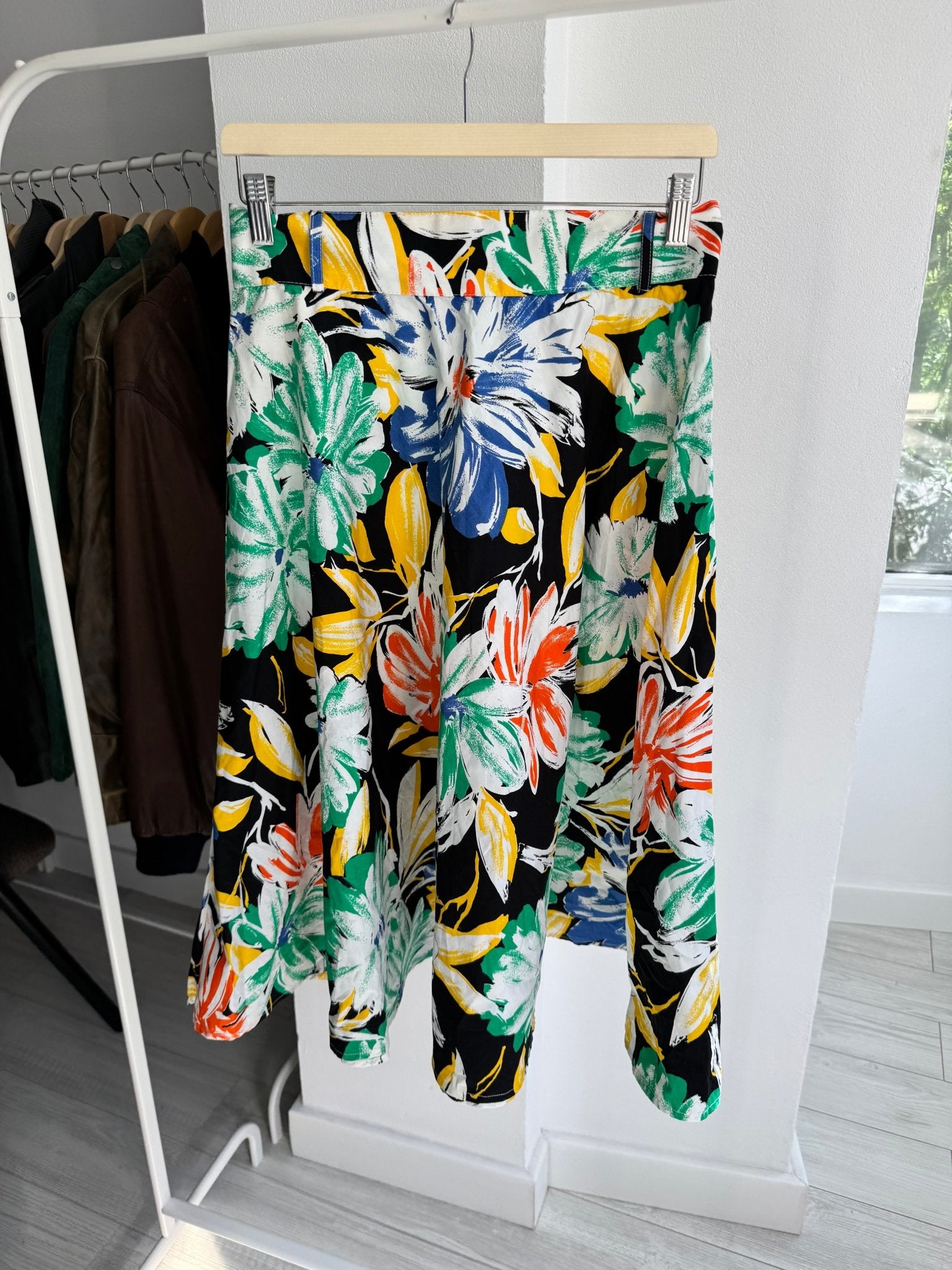 🌸 Fustă Vintage Floral Printed – IT 46 (L) – Made in Italy - anbracaminte