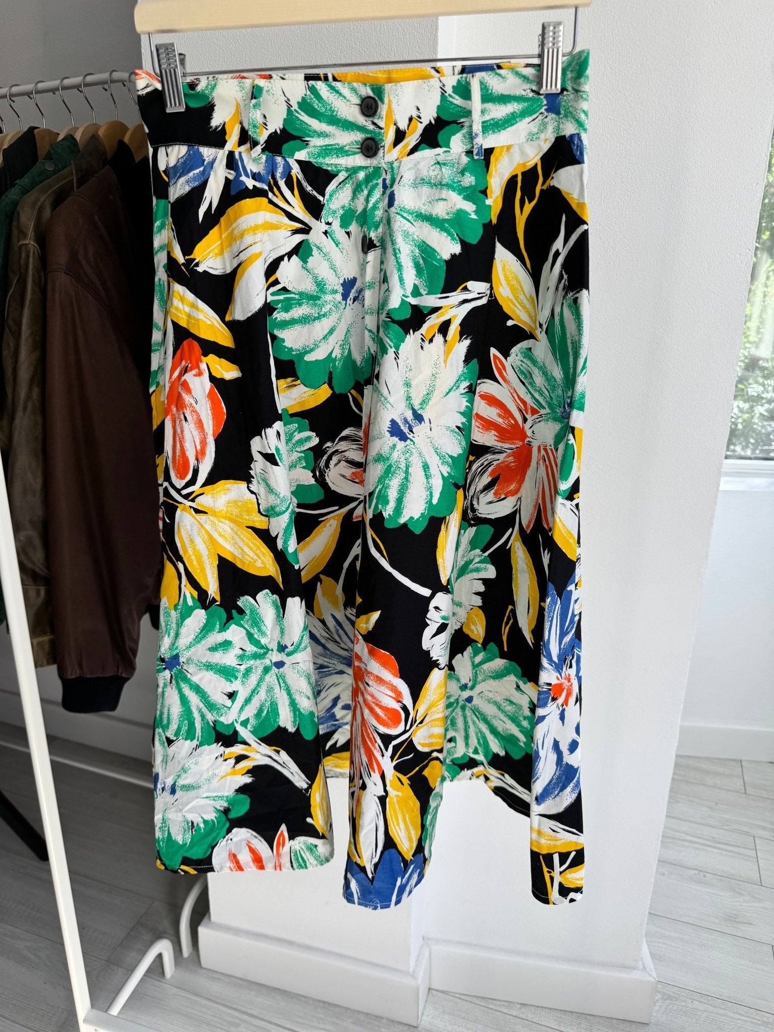 🌸 Fustă Vintage Floral Printed – IT 46 (L) – Made in Italy - anbracaminte