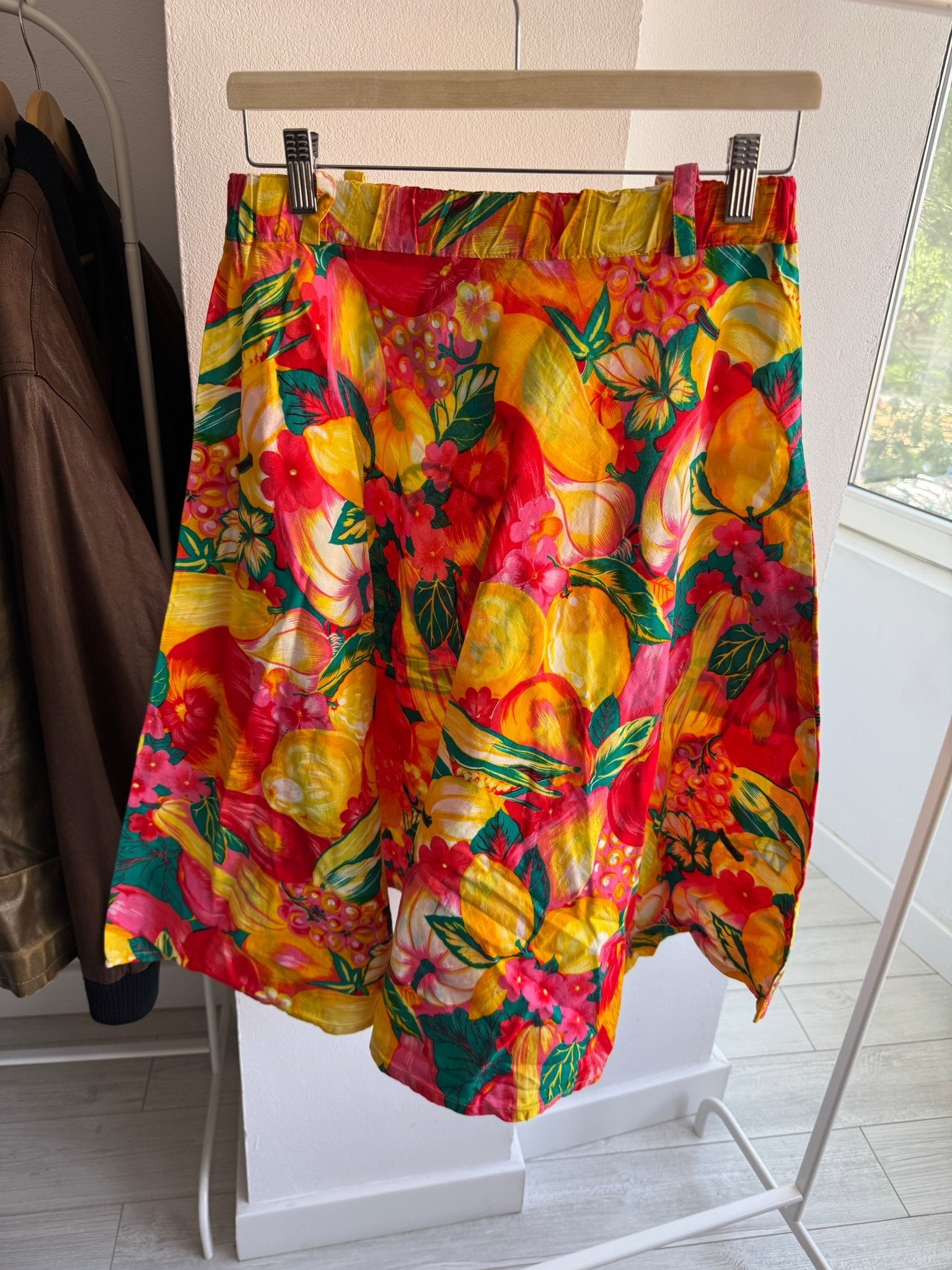 🌸 Fustă Vintage Floral Printed – S Damă – cu Buzunare Mari - anbracaminte