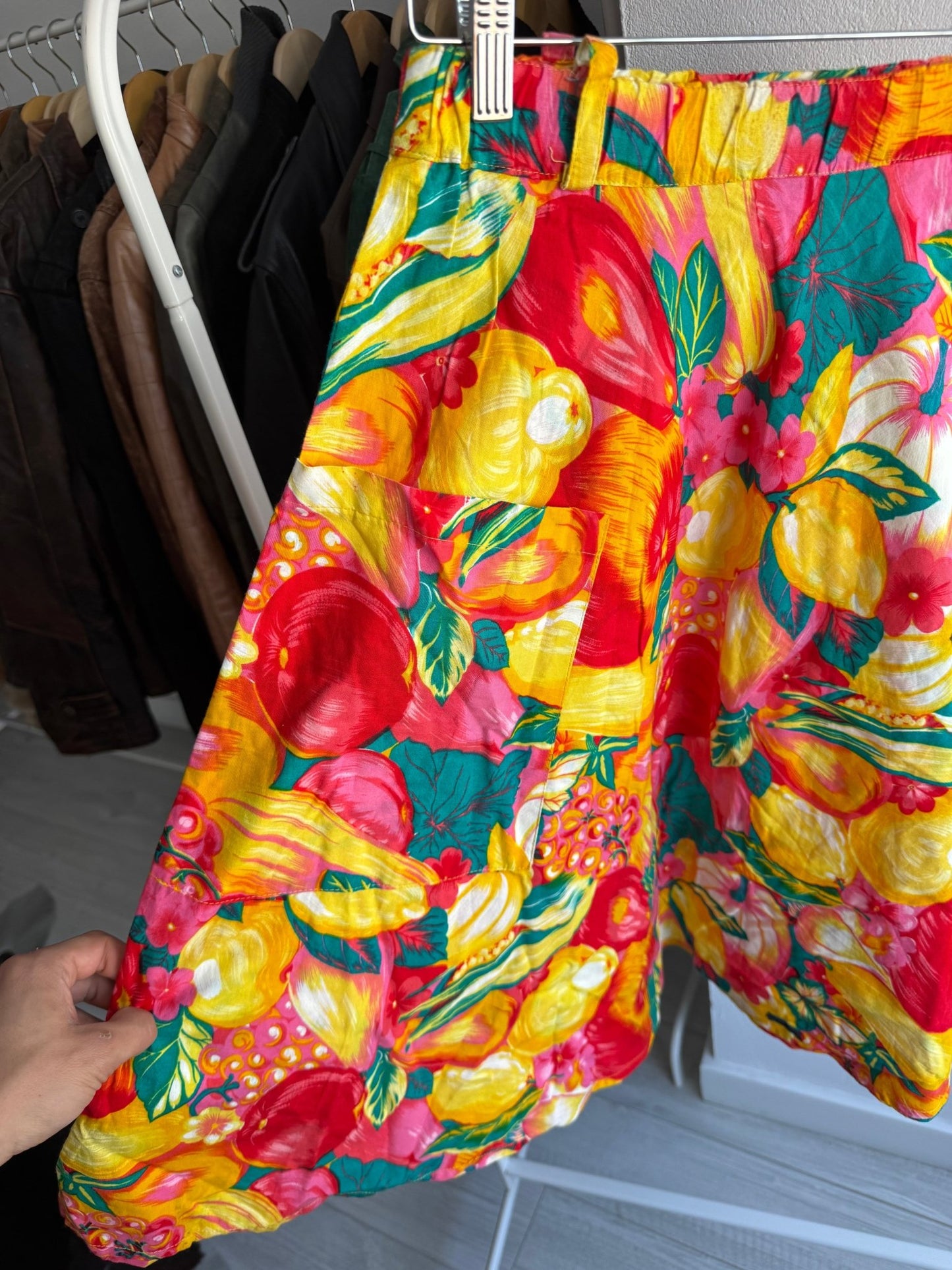 🌸 Fustă Vintage Floral Printed – S Damă – cu Buzunare Mari - anbracaminte