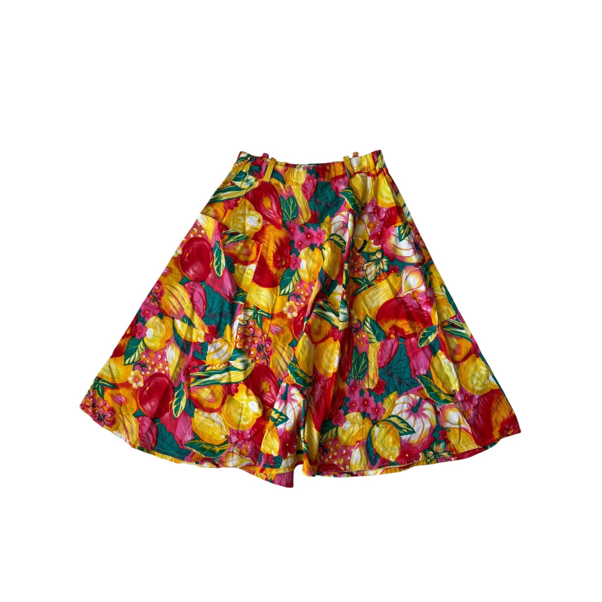 🌸 Fustă Vintage Floral Printed – S Damă – cu Buzunare Mari - anbracaminte