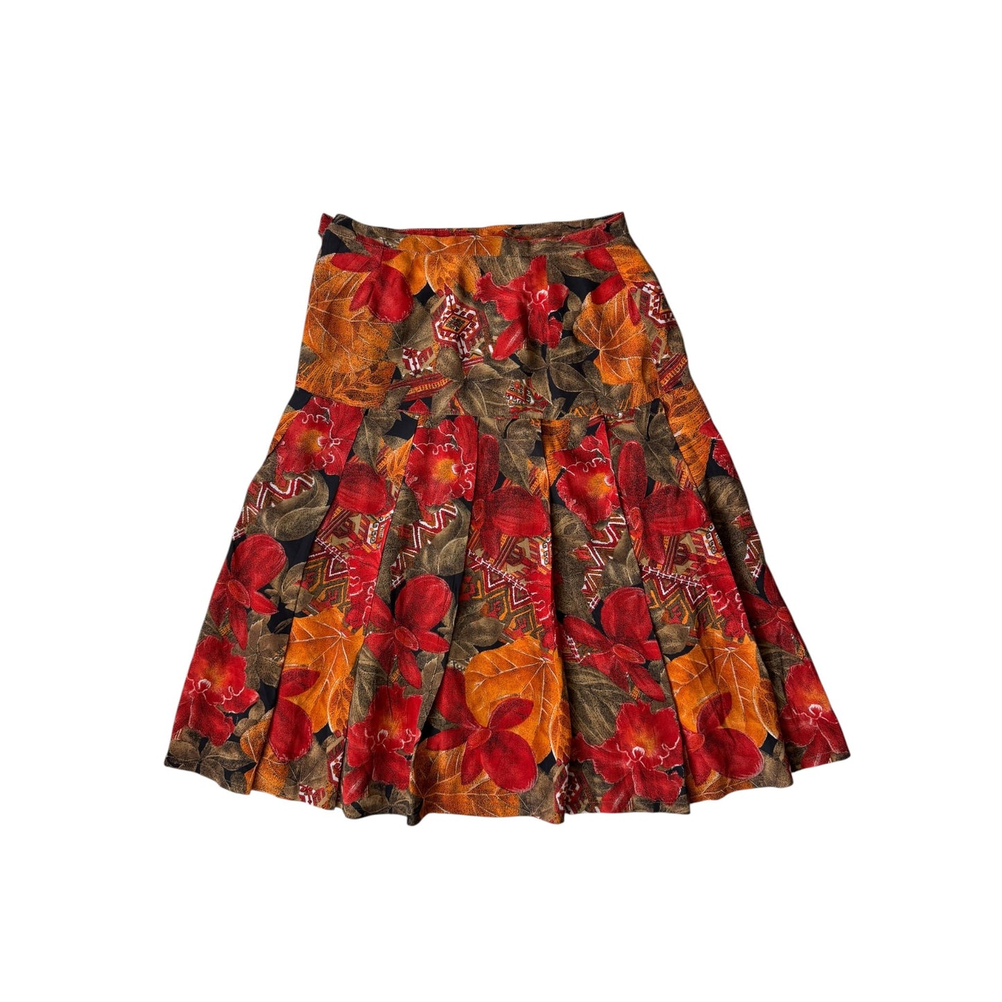 🌸 Fustă Vintage Floral Printed – XS/S Damă - anbracaminte